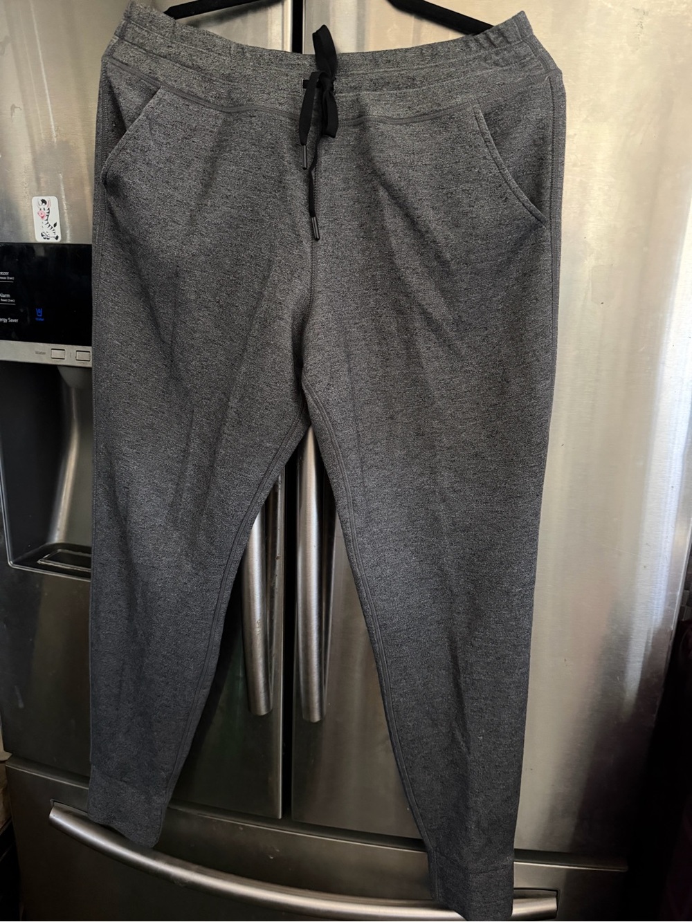 32 Degrees Women's Charcoal Gray Jogger Pants with Black Drawstring